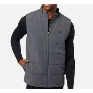 NWT Travis Mathew Cold Heart 2.0 Full‎ Zip Midweight Vest Mens S Gray MSRP $120